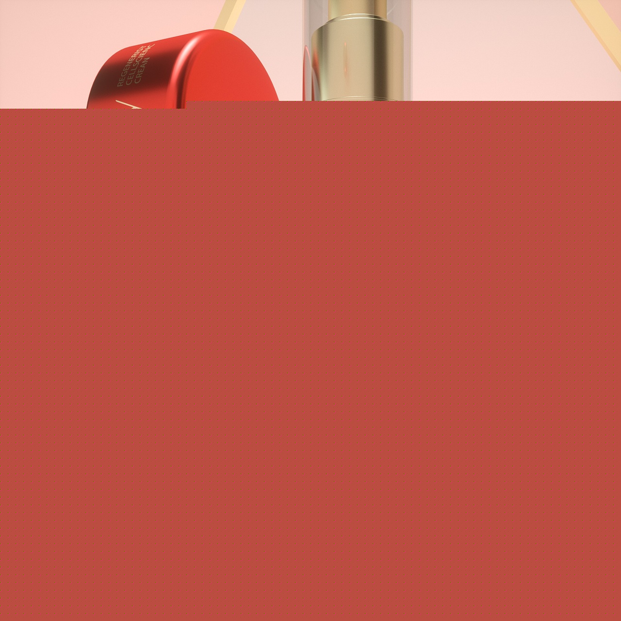 C4D OLAY化妝品海報服裝設計賞析